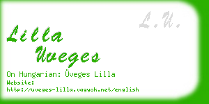 lilla uveges business card